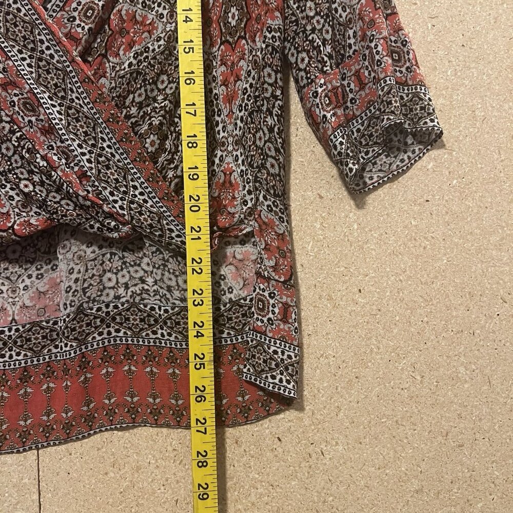 Bailey 44 Women's Top Paisley Size Small Hi/Low V Neck Boho Bohemia Casual - Picture 6 of 8